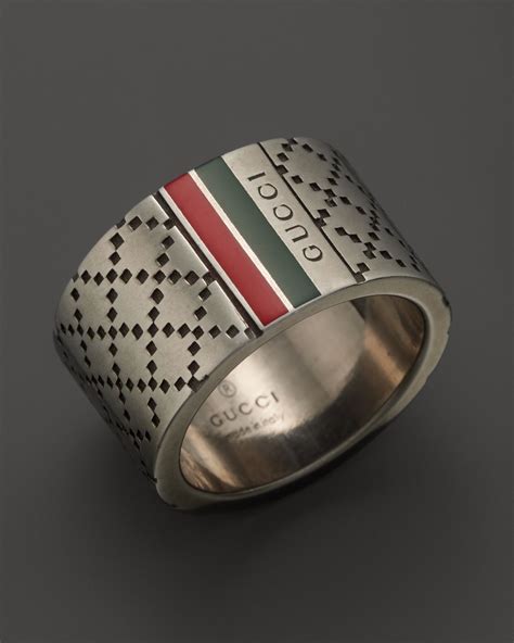 gold gucci rings men|Gucci silver ring for men.